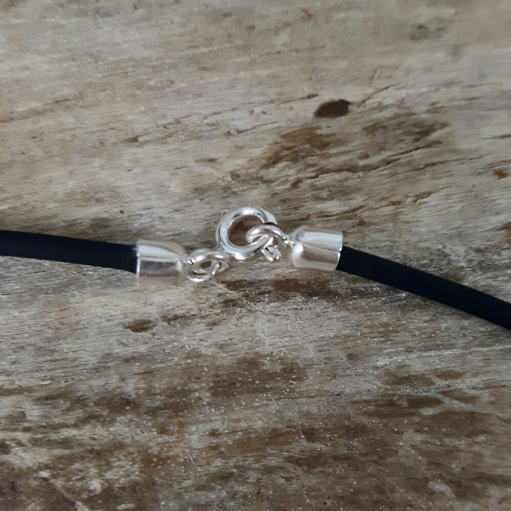 Classic Mini Skull Polished Silver Necklace