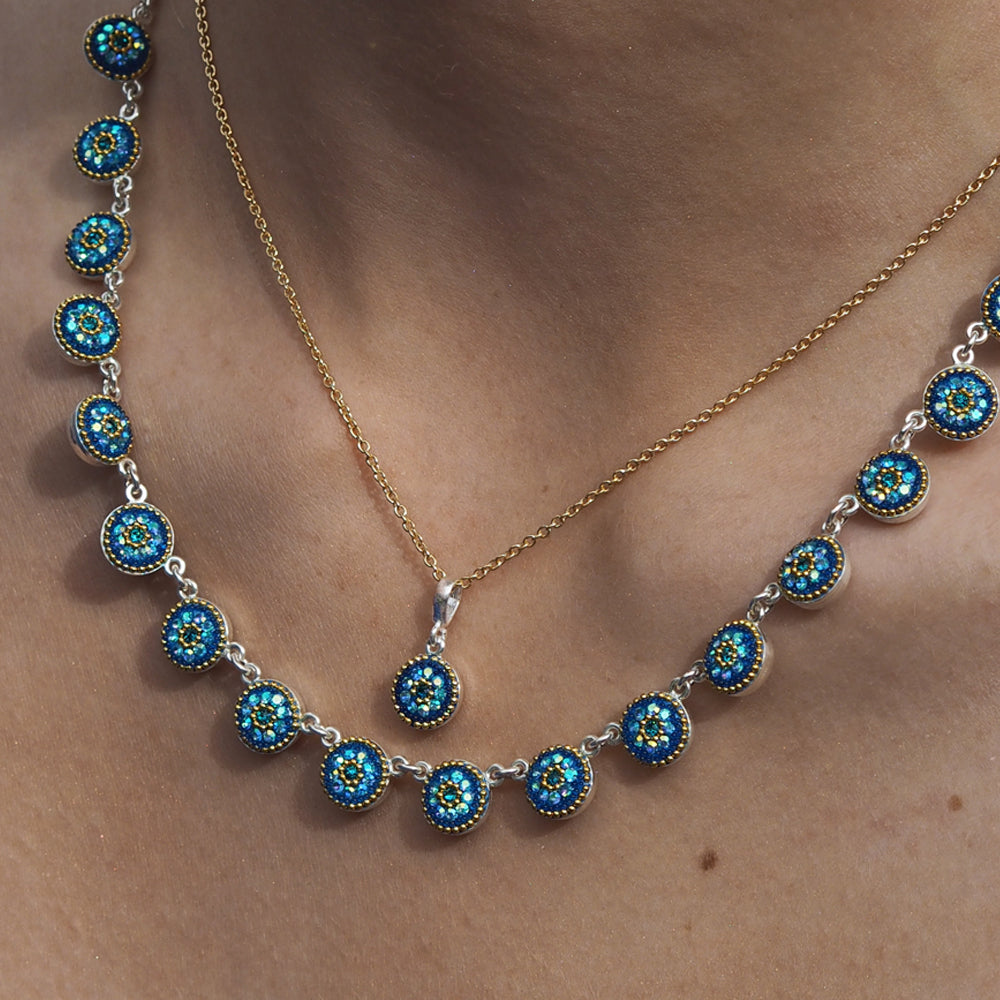 Allegra Sapphire Dream Rd Mini Pendant