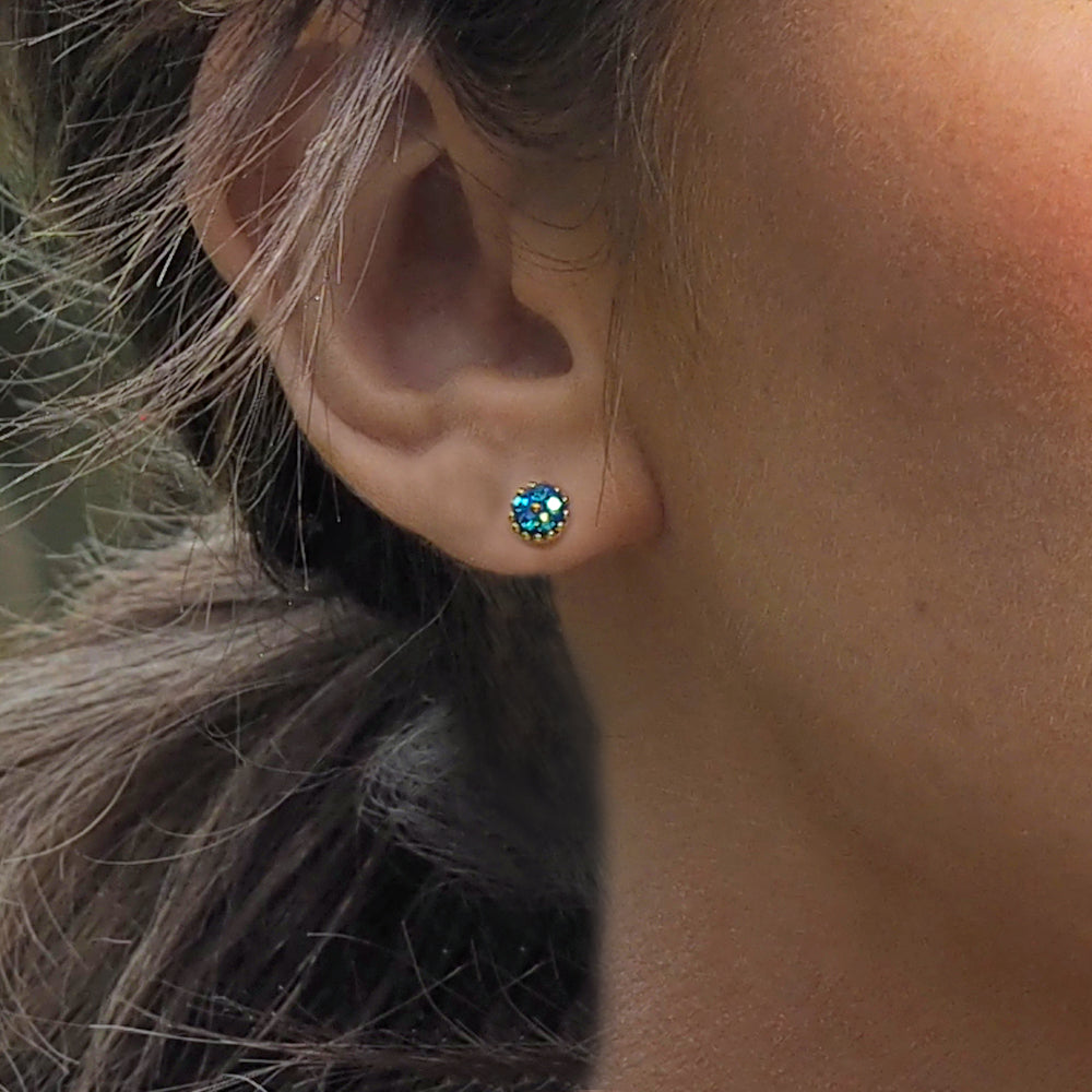 Allegra Sapphire Dream Tiny Stud Earrings