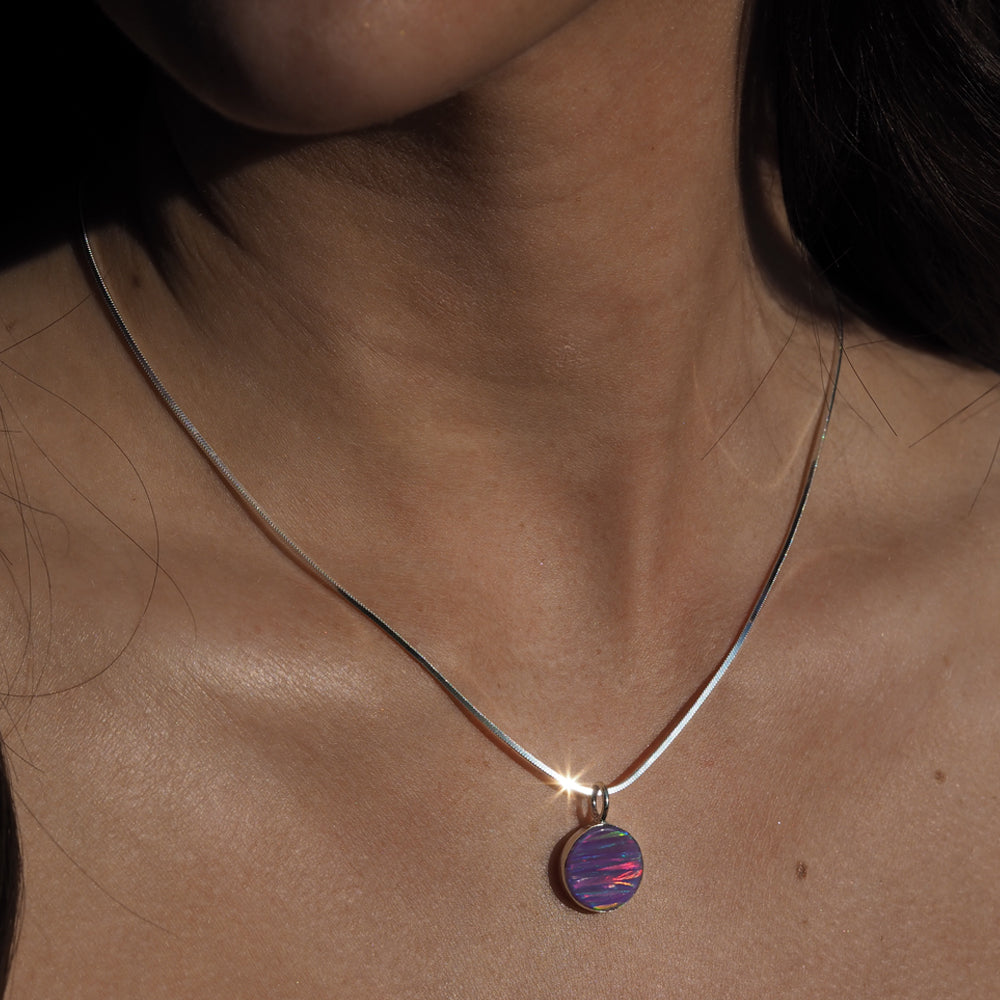 Flinder Lavender Dotty Small Pendant