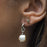 Ella White Pearl Earrings