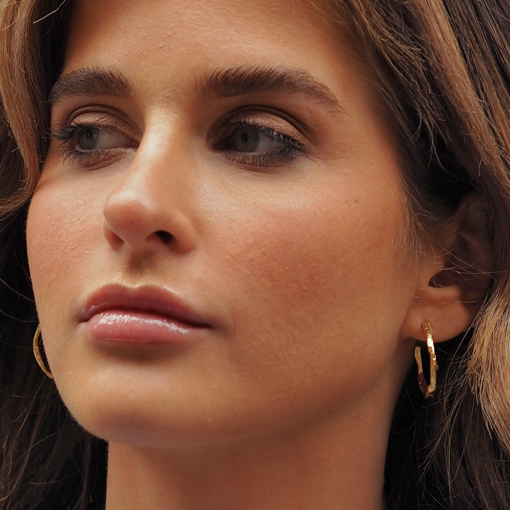 Foresta Yve Gold Hoop Earrings