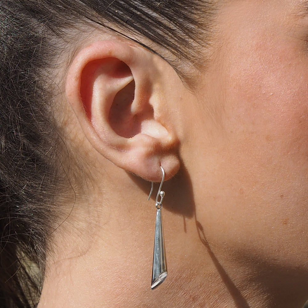 Sky Polished Drop Earrings