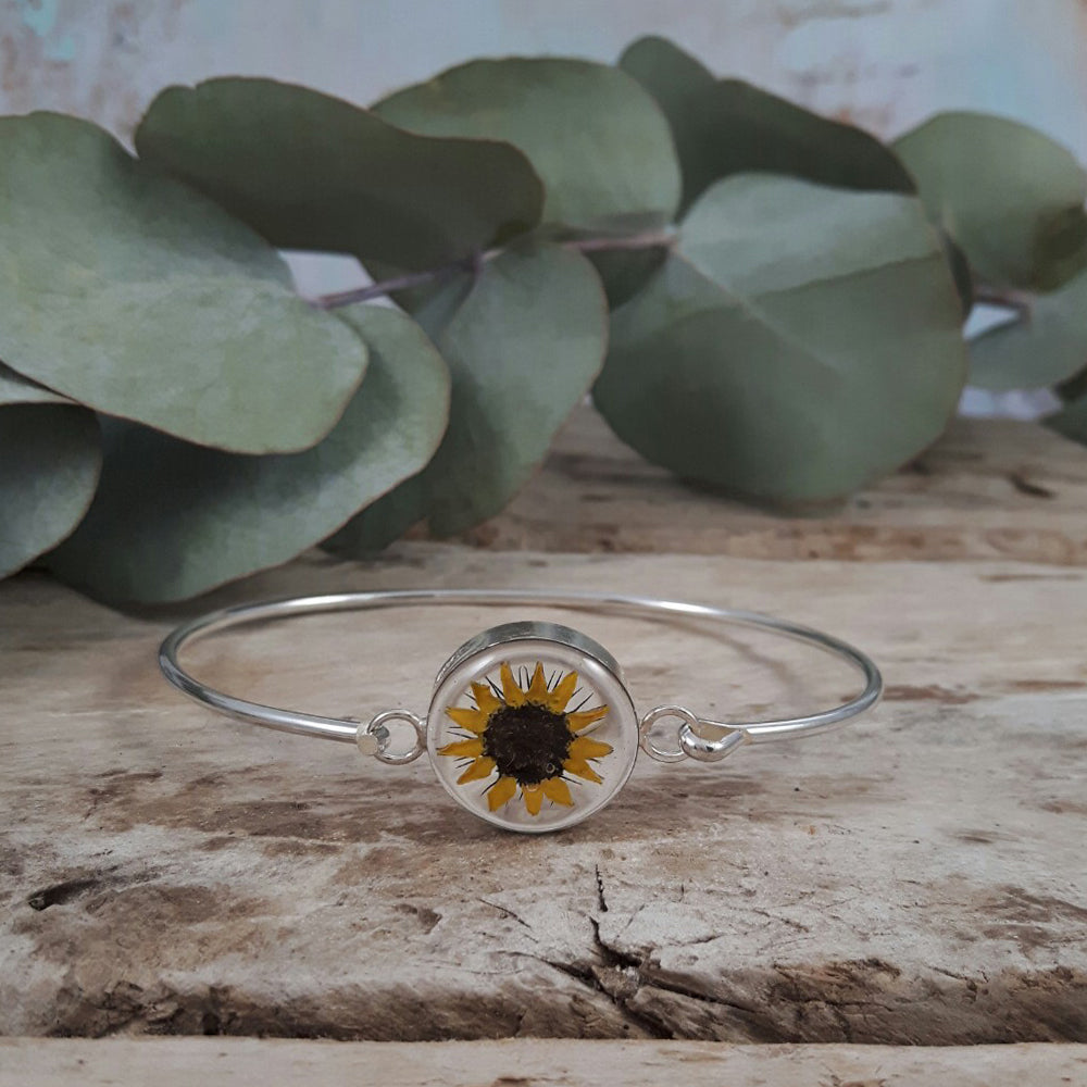 Flores Sunflower (no stem) Round Bangle