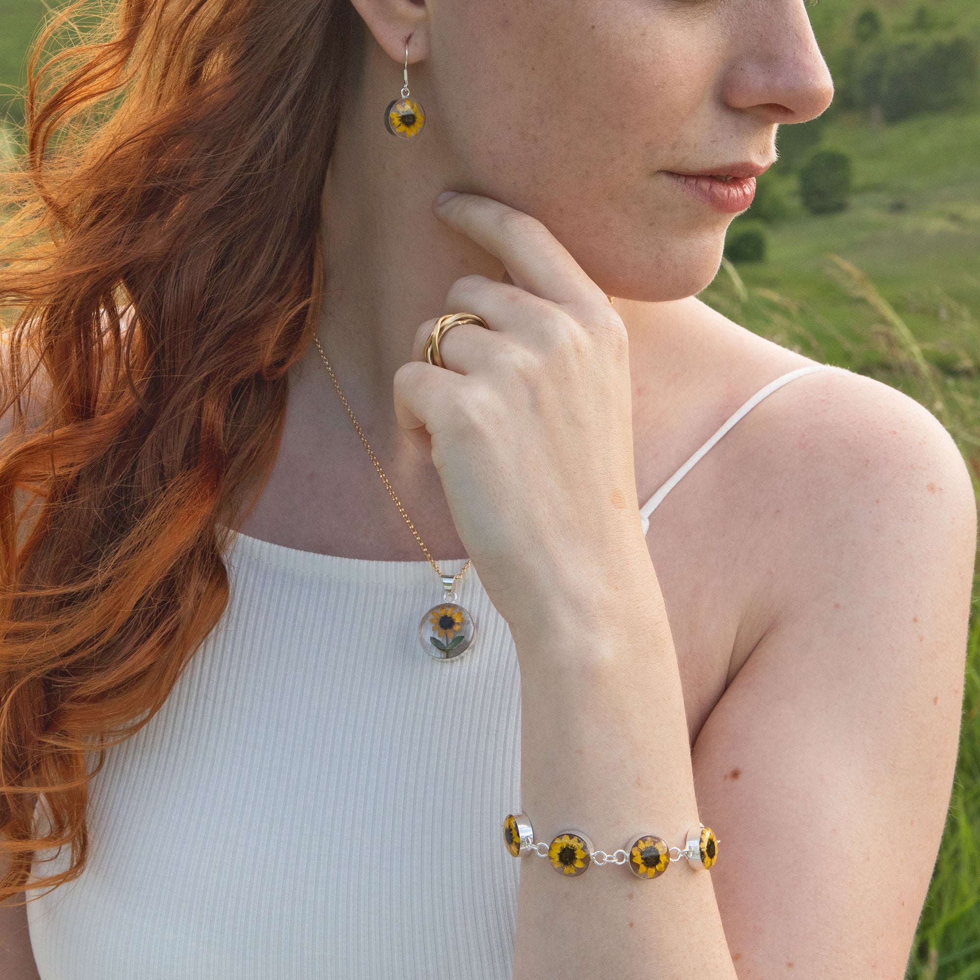 Flores Sunflower Round L Bracelet