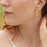 Foresta Divine Hoop Gold Earrings