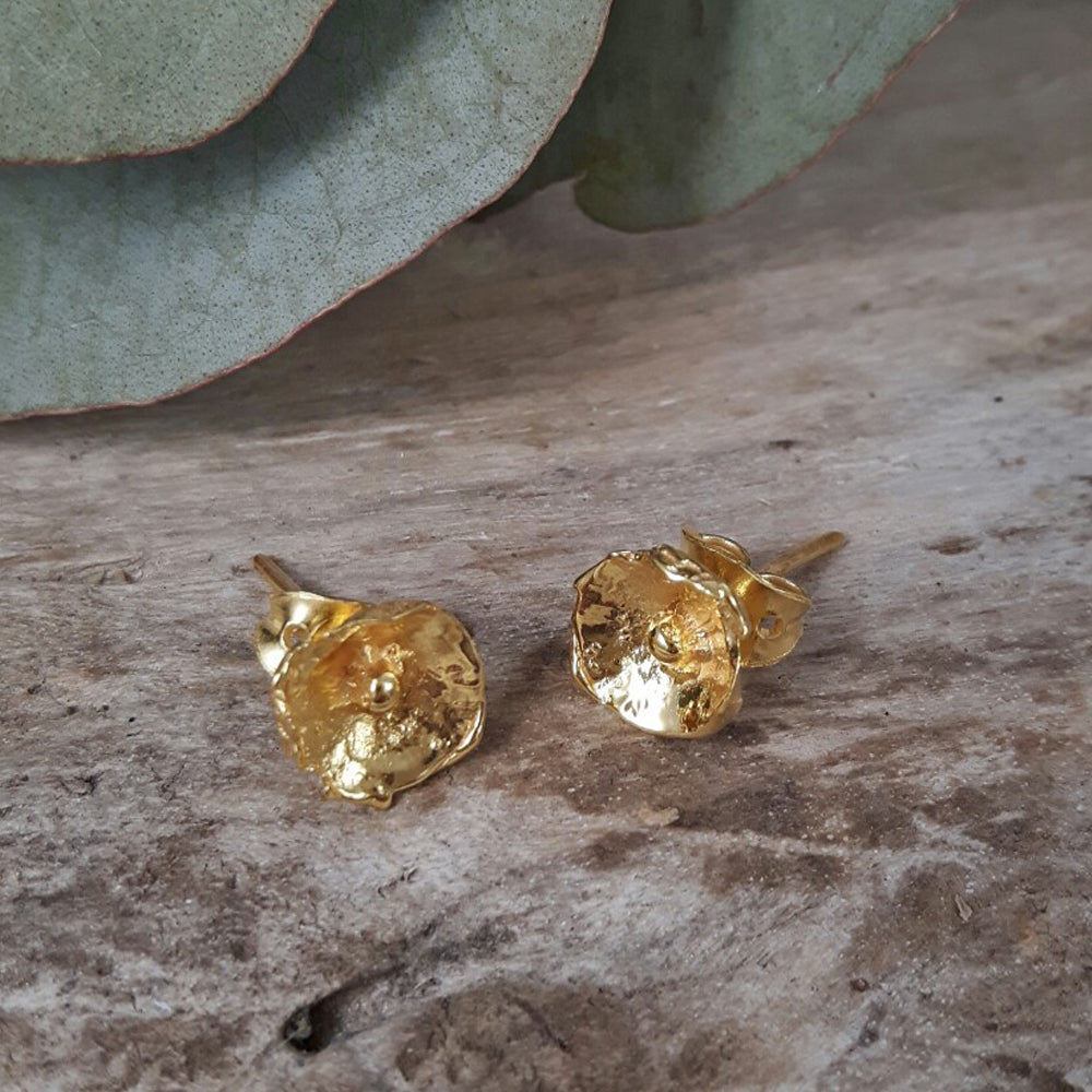 Foresta Rose Gold Stud Earrings Palenque Jewellery