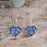 Flores Forget-Me-Not Heart Drop Earrings