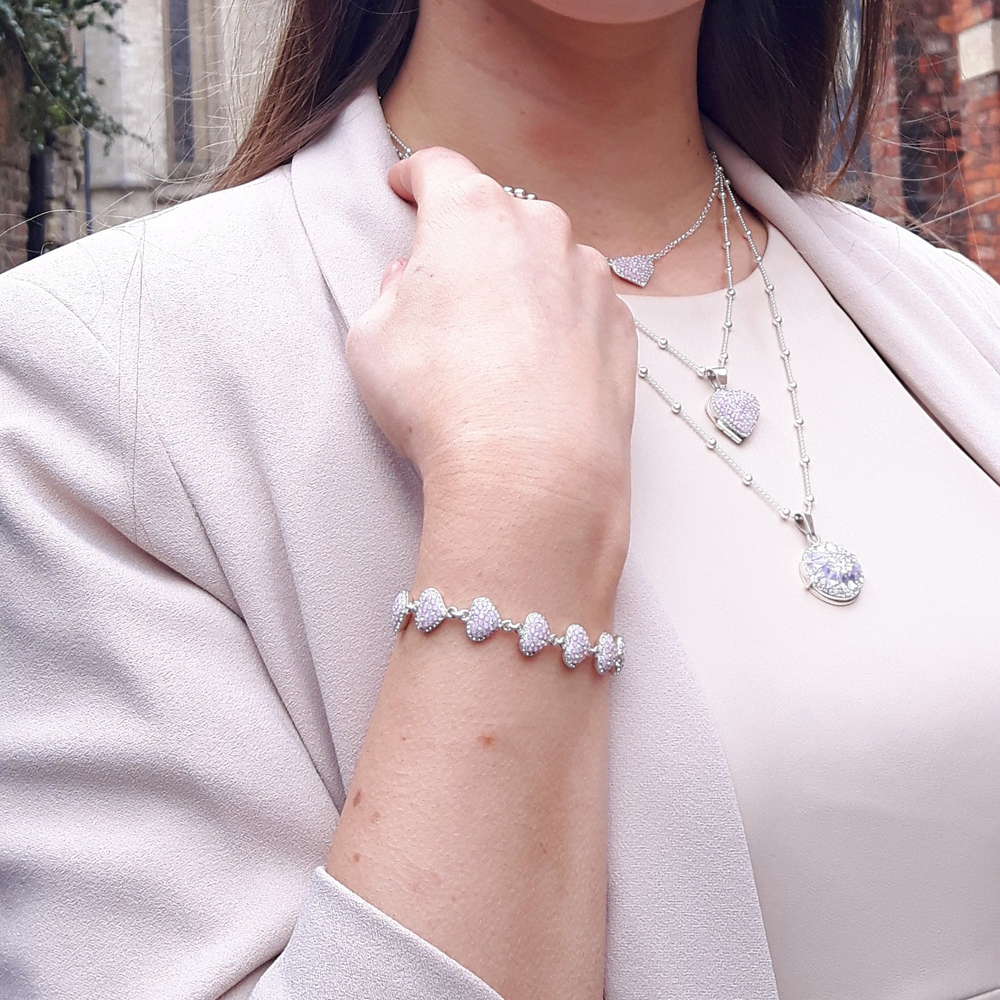 Gala Blush Heart Bracelet