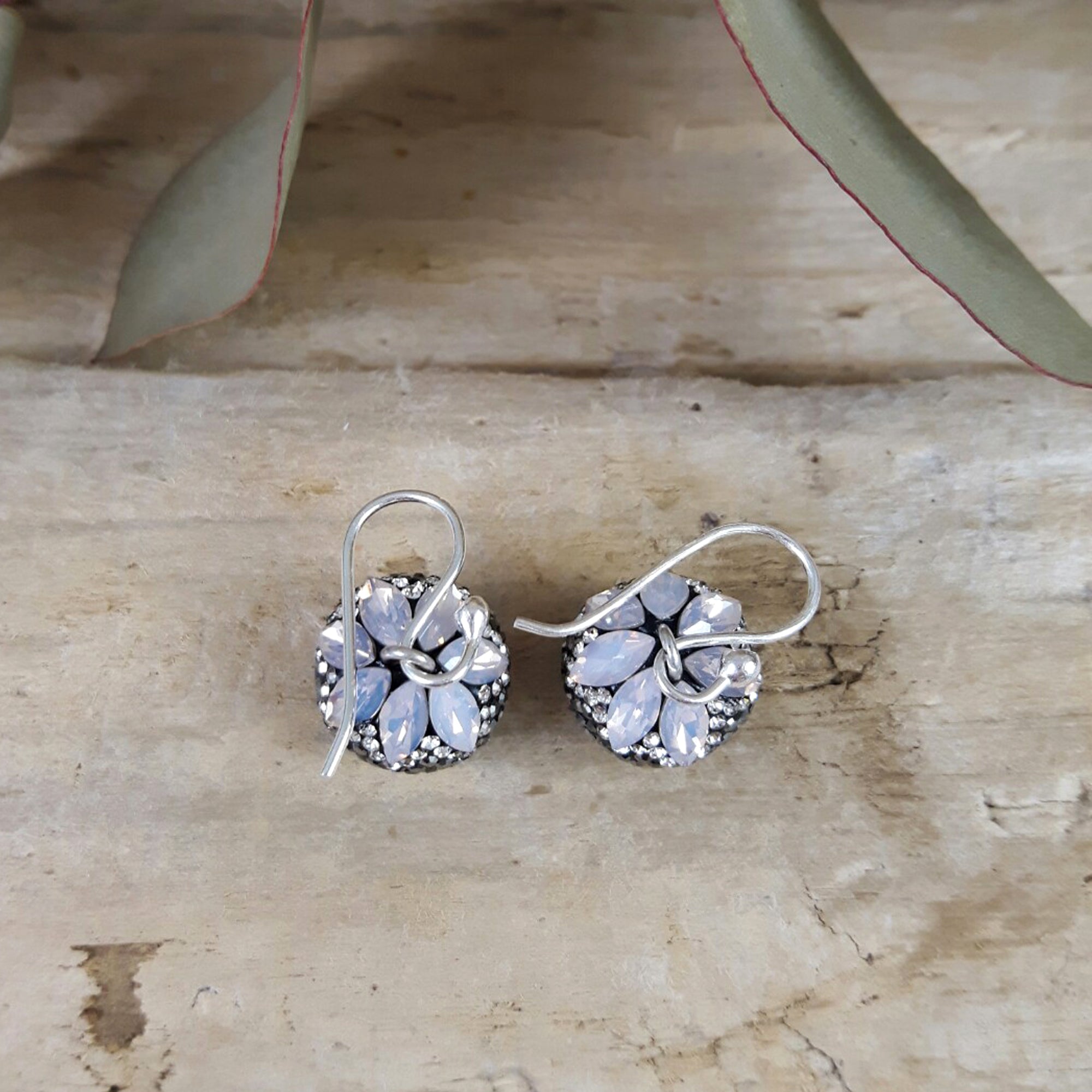 Gala Jet Sphere Drop Earrings