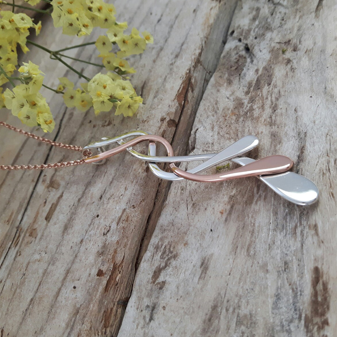 Duo Hazel Silver/Copper Pendant