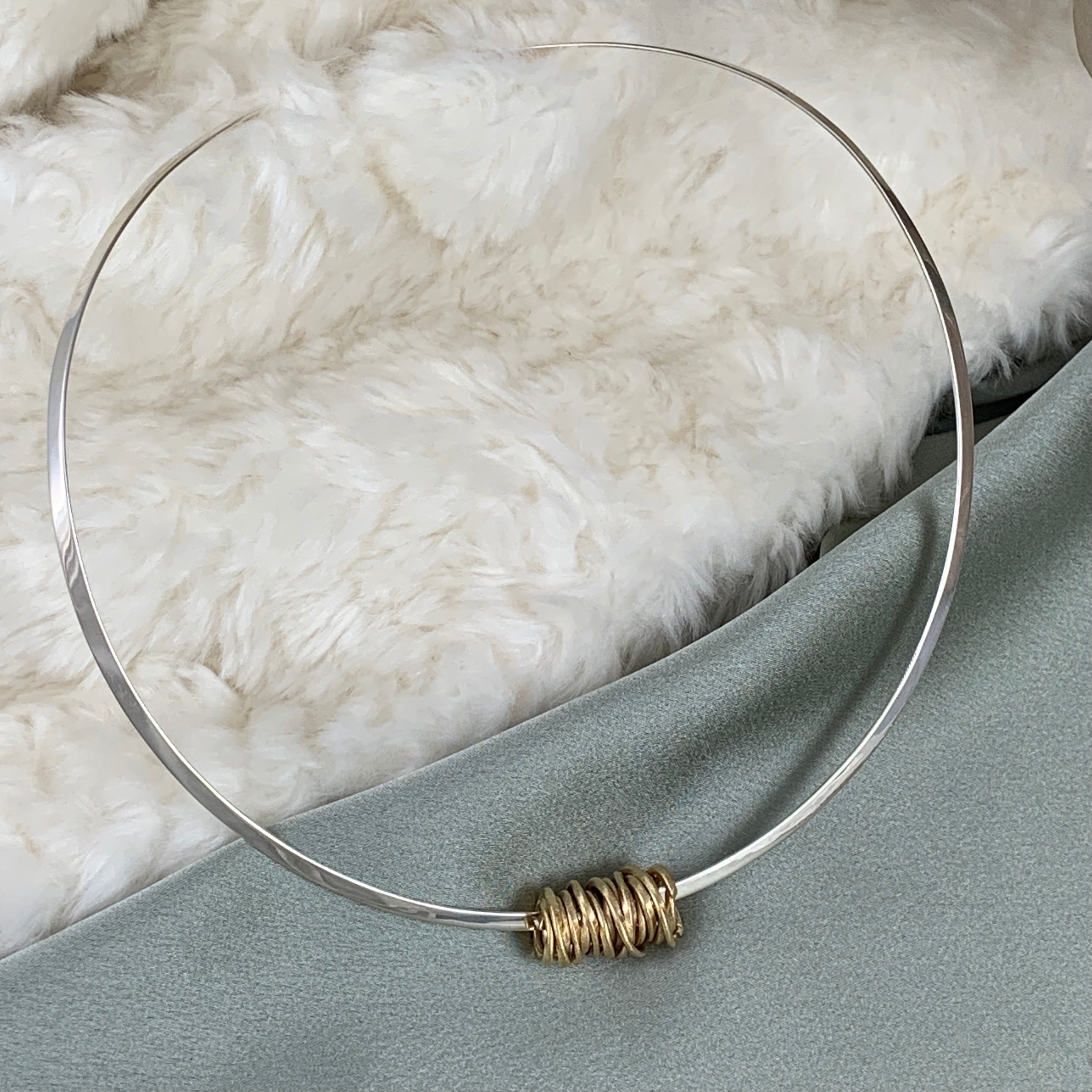 Lattice Gold Plated Sterling Silver Pendant