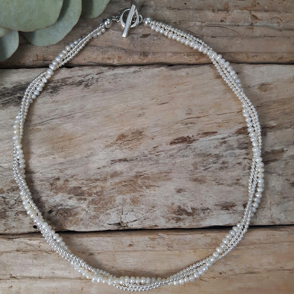 Small white hotsell beaded choker