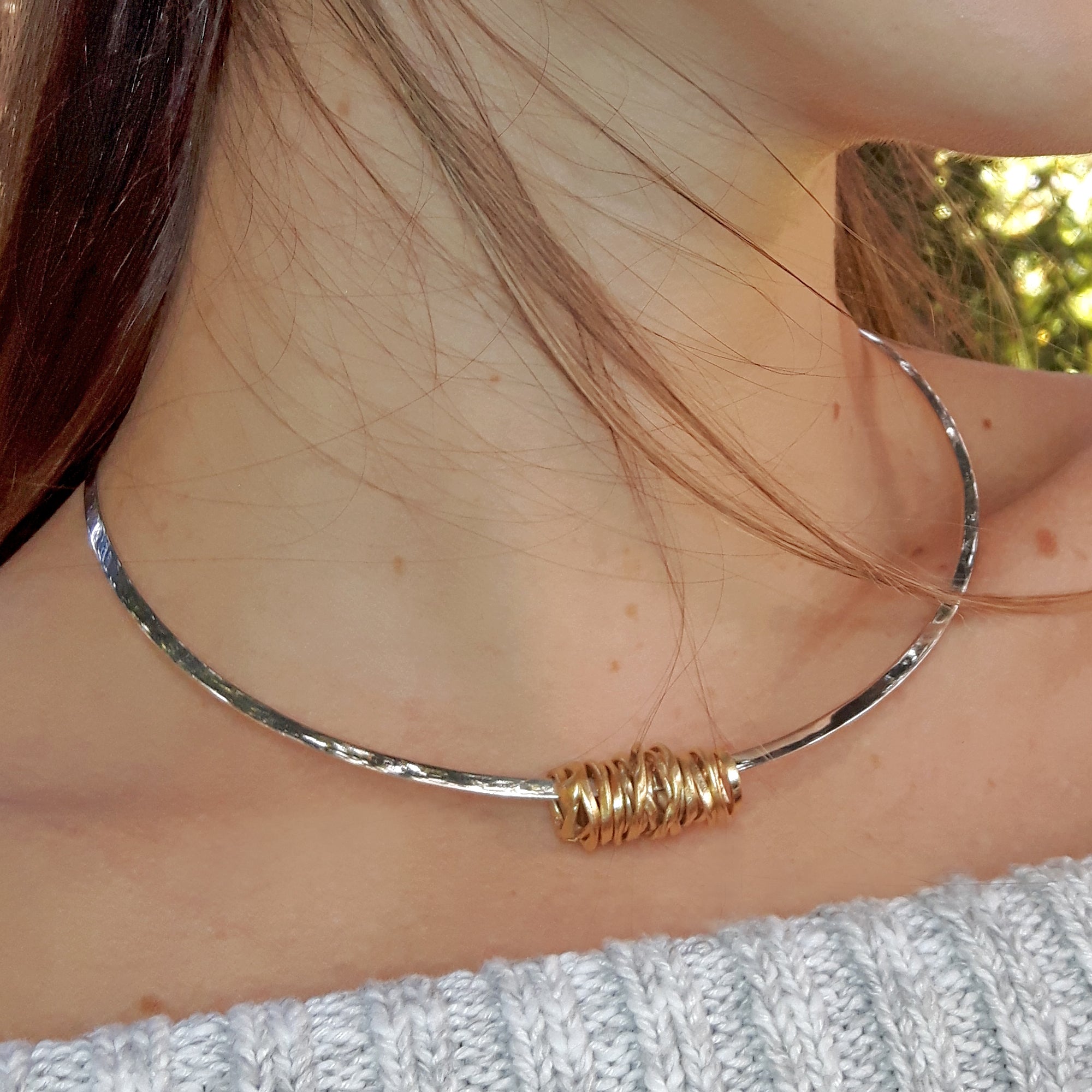 Lattice Gold Plated Sterling Silver Pendant