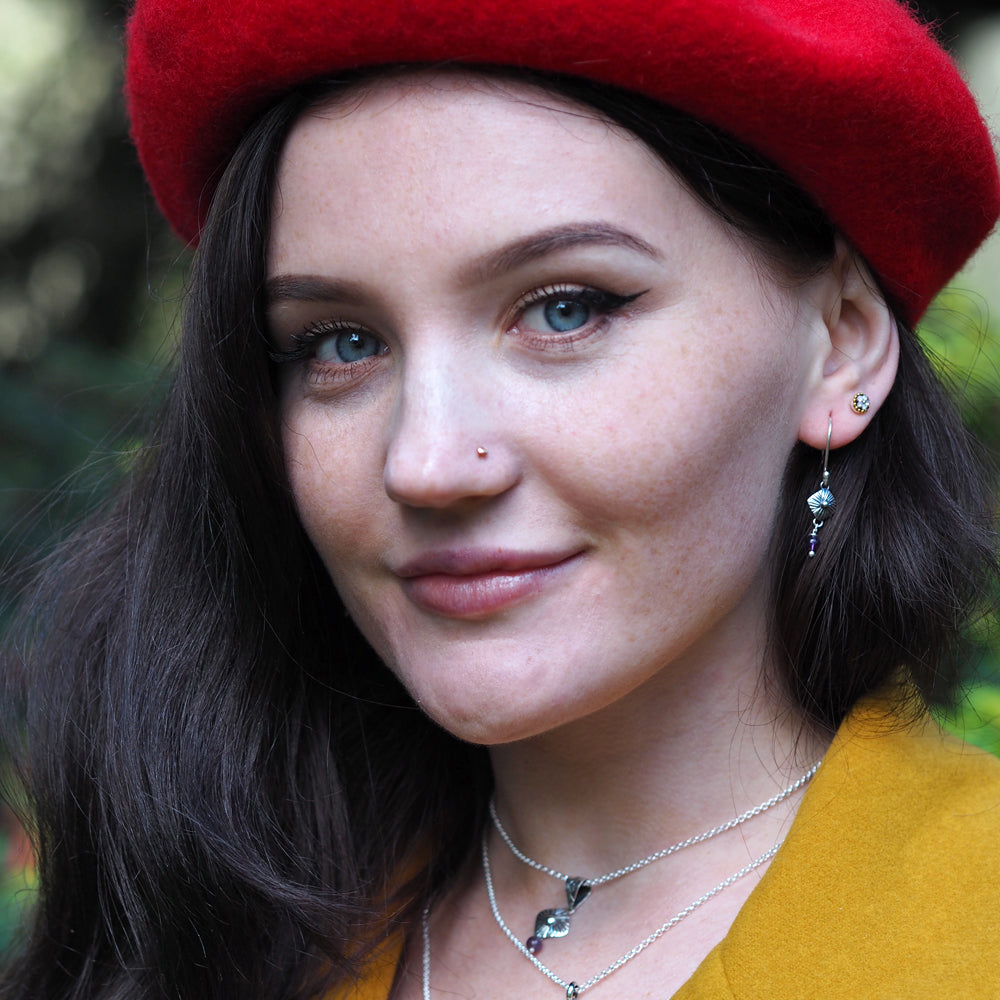 Bloom Rombo Silver & Amethyst Pendant