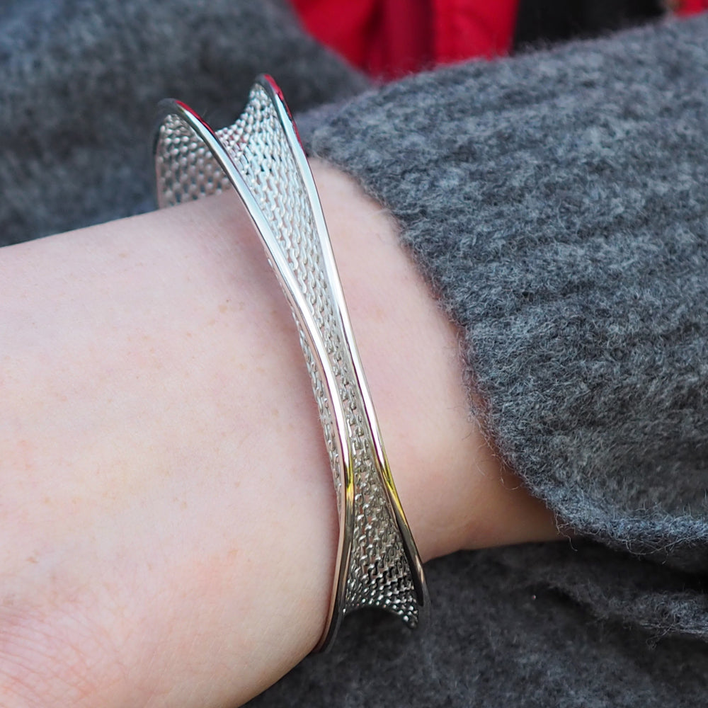 Skysail Silver Cuff Bracelet