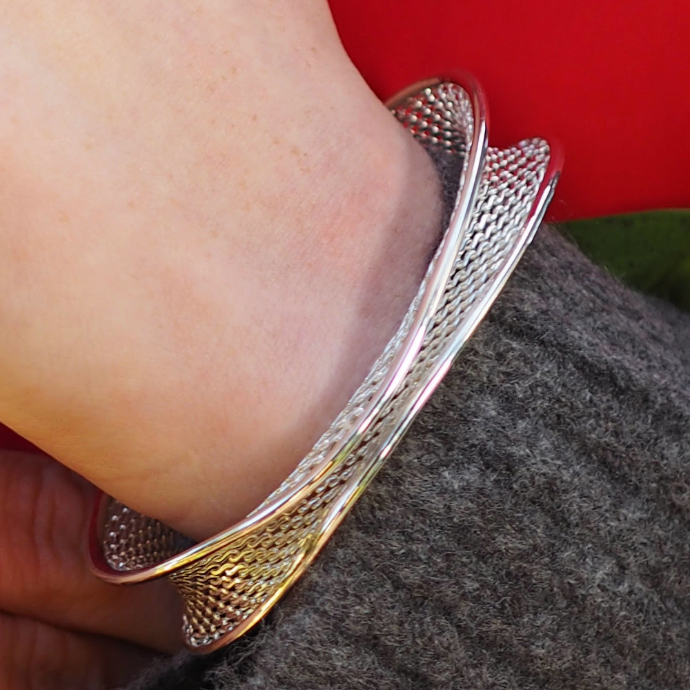 Skysail Silver Cuff Bracelet