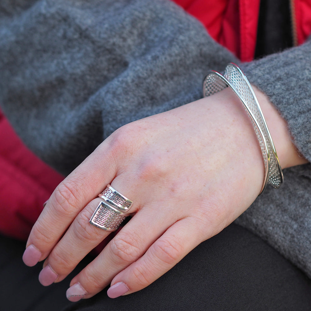 Skysail Silver Cuff Bracelet