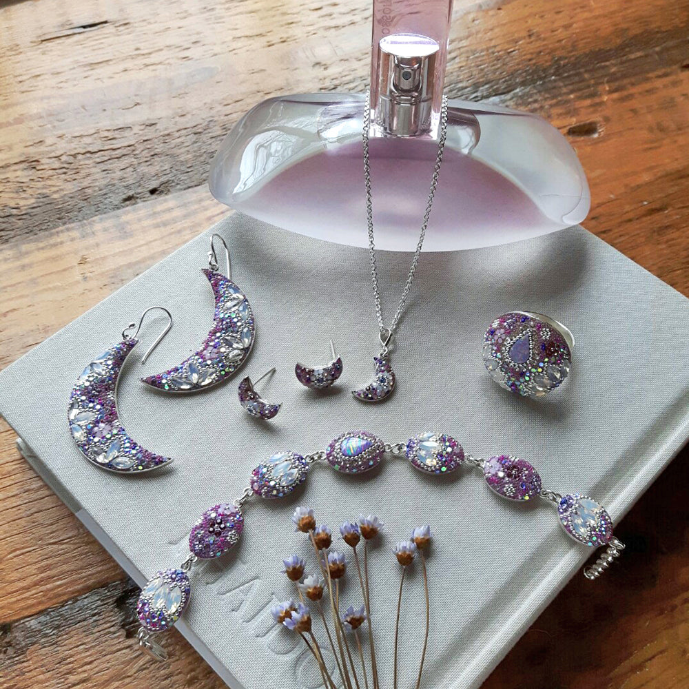 Allegra Dome Lilac Dream Adjustable Ring