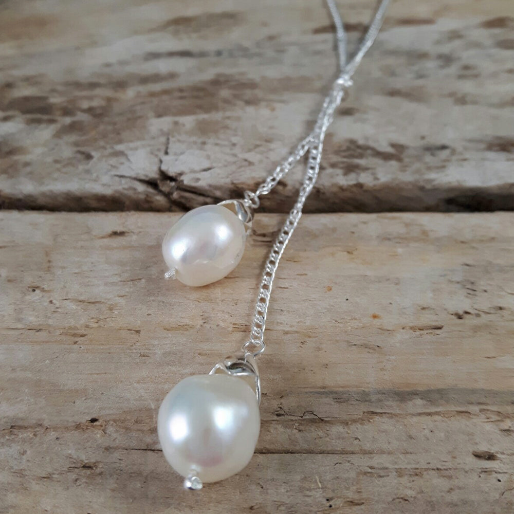 Lilith White Pearl Necklace