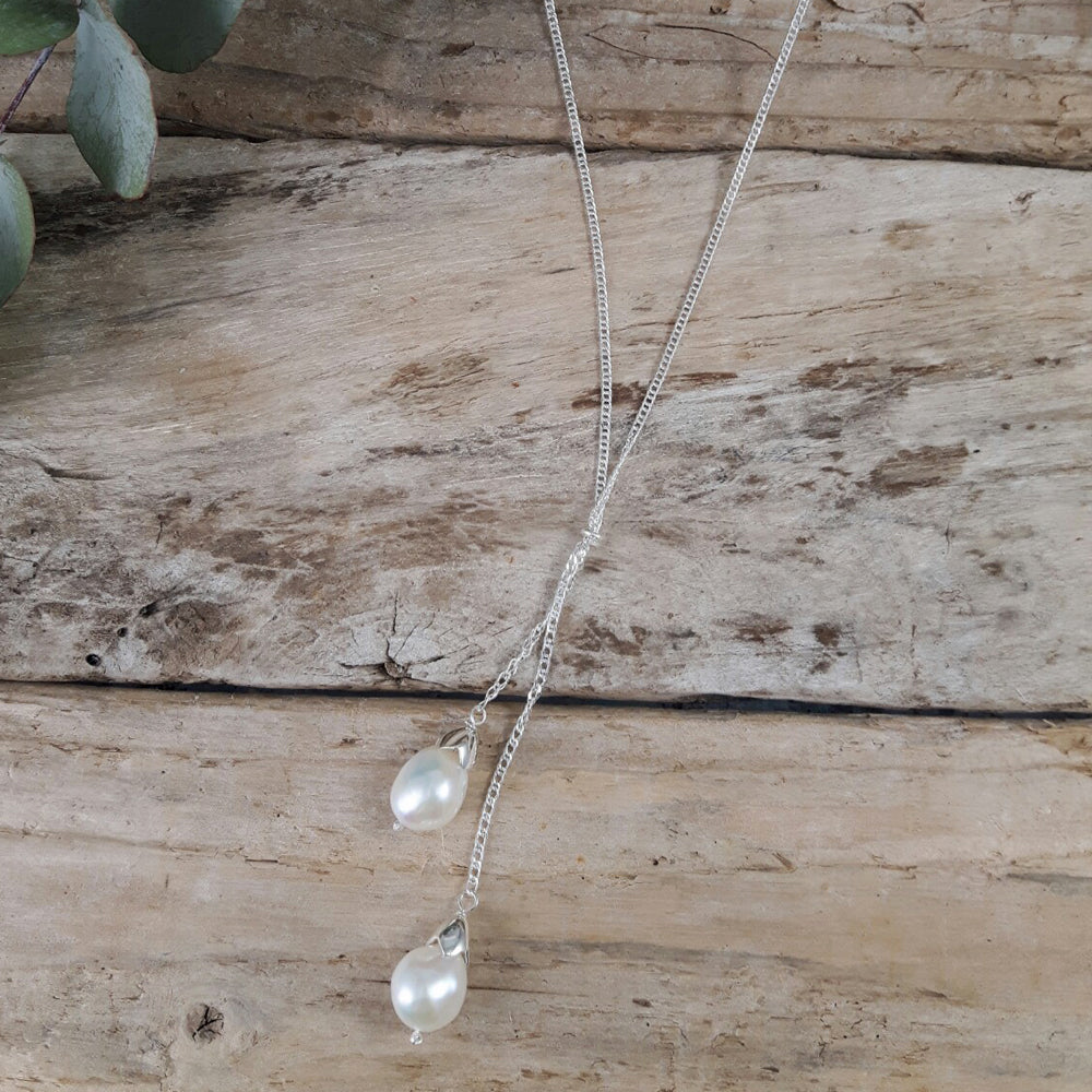 Lilith White Pearl Necklace