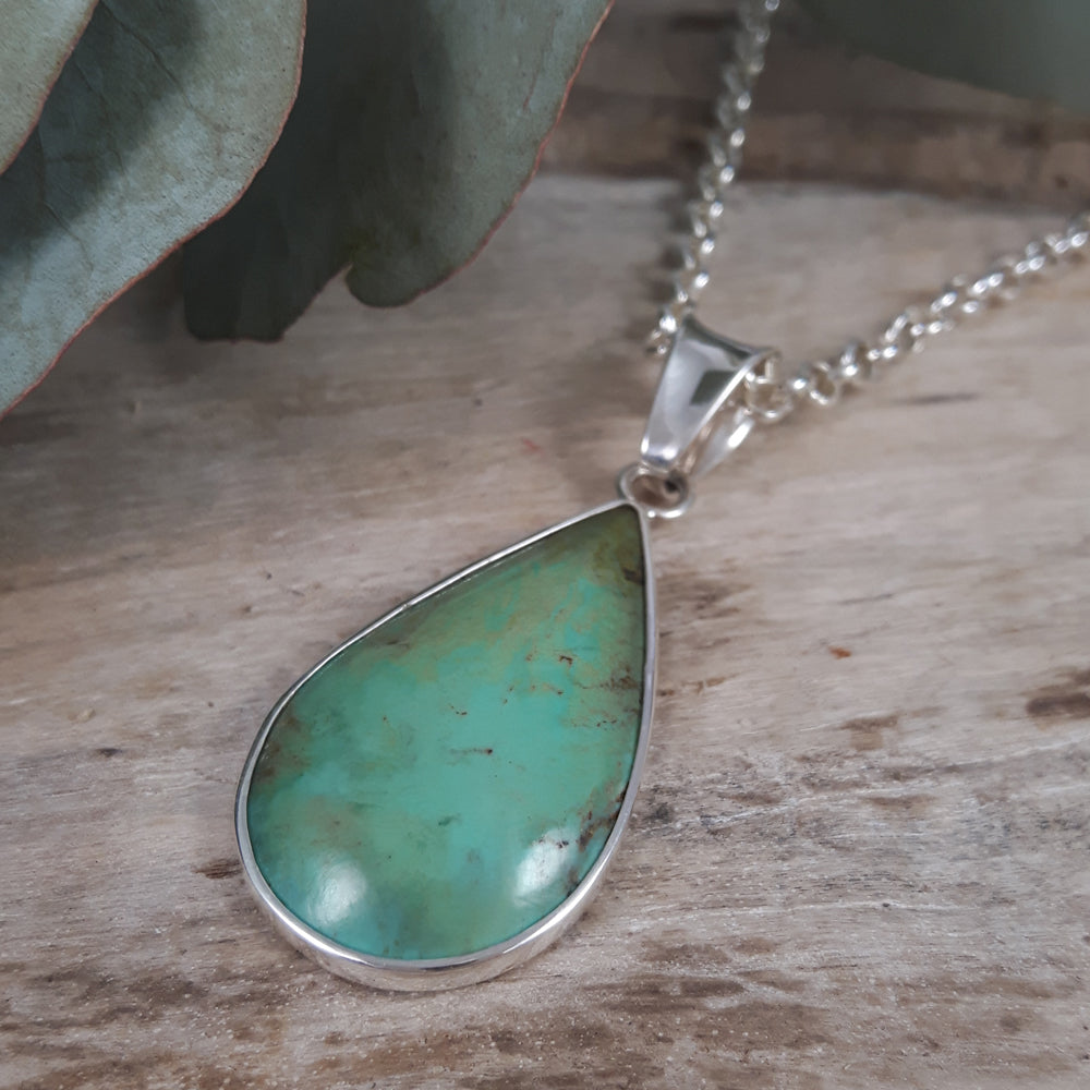 Monet Turquoise M Teadrop Pendant A