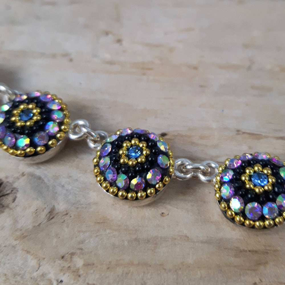FURTHER REDUCED! Allegra Purple Shimmer Rd Daisy Necklace