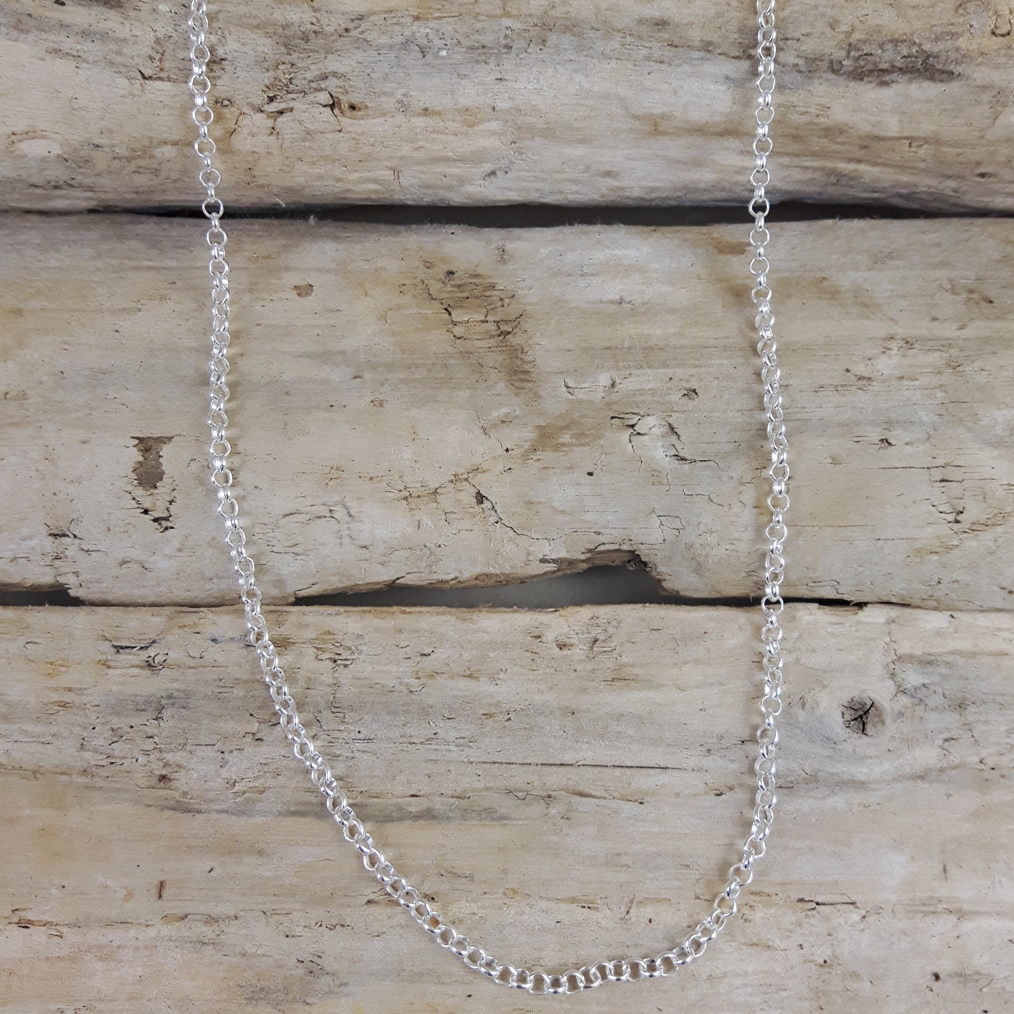 Classic Rolo Heavy sterling silver chain 50cm