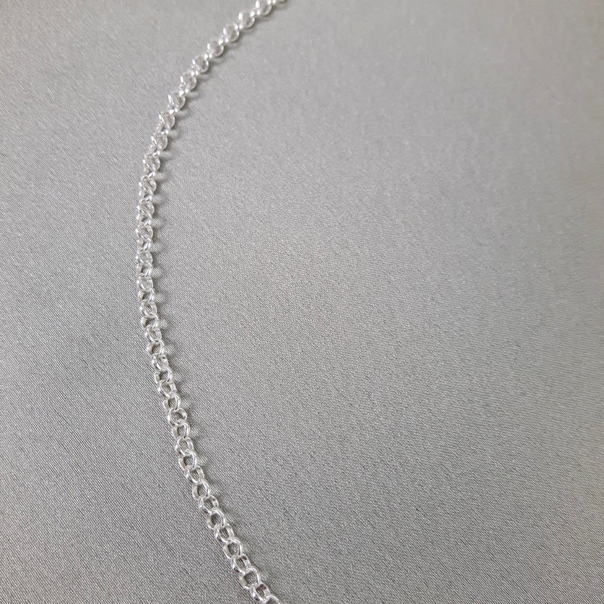 Classic Rolo Heavy sterling silver chain 50cm