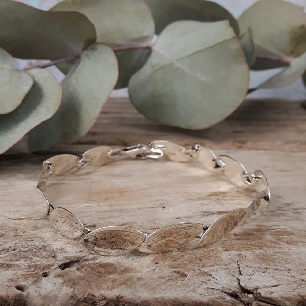 Roma Eclipse Polished Sterling Silver Bracelet