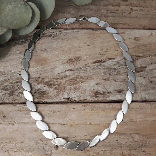 Roma Eclipse Polished Sterling Silver Necklace