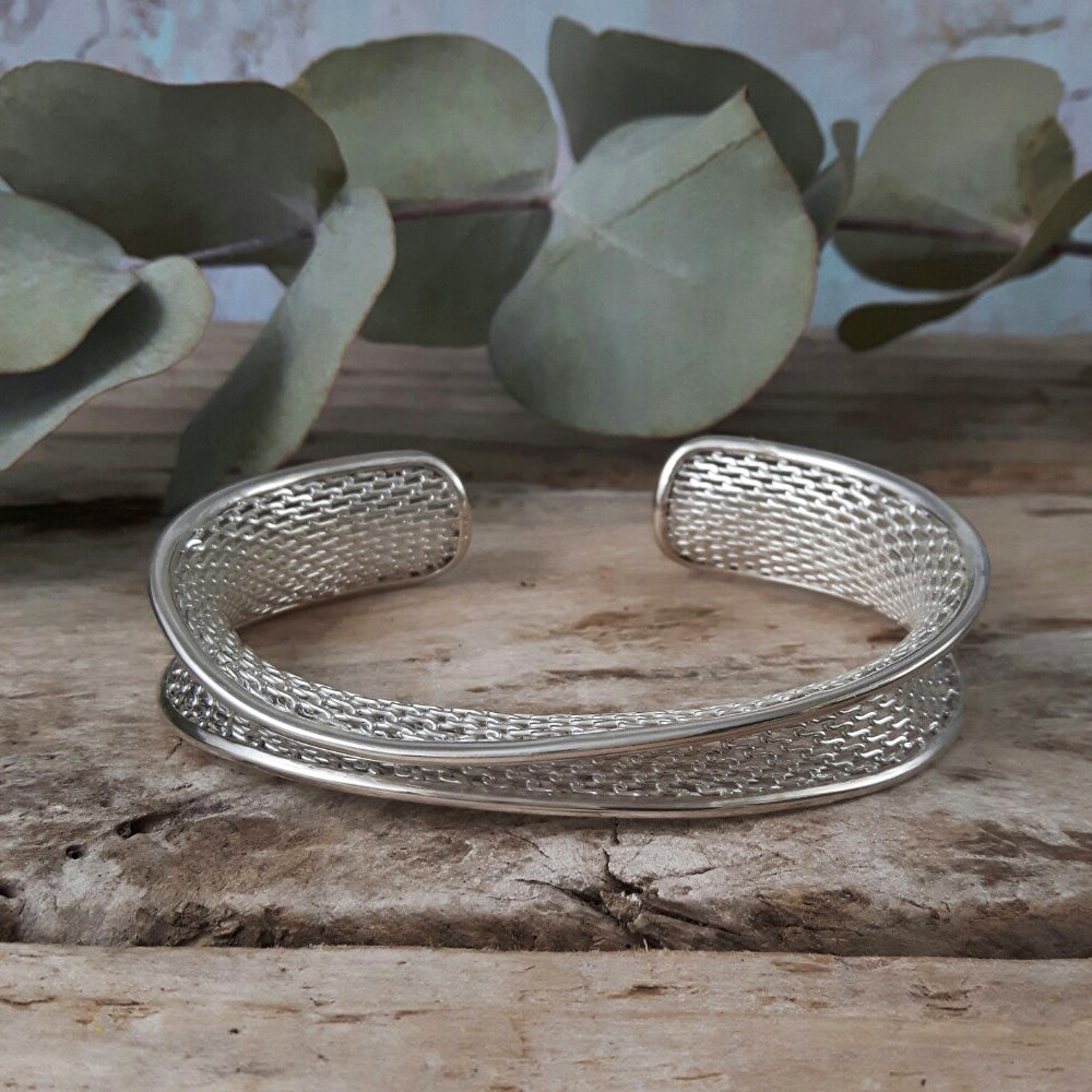 Skysail Silver Cuff Bracelet