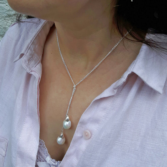Lilith White Pearl Necklace