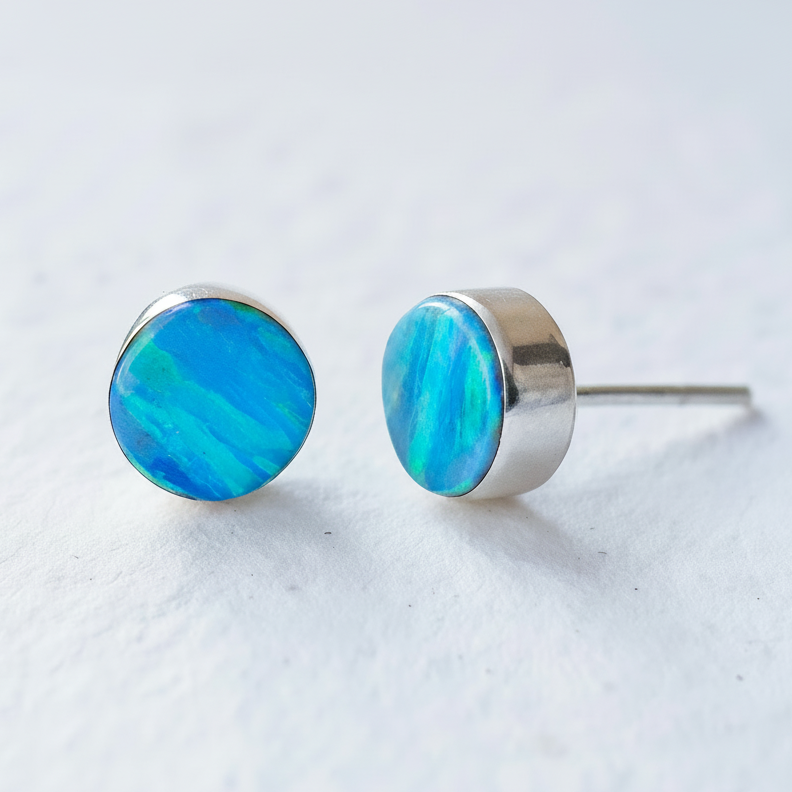 Flinder Turquoise Dotty Stud Earrings