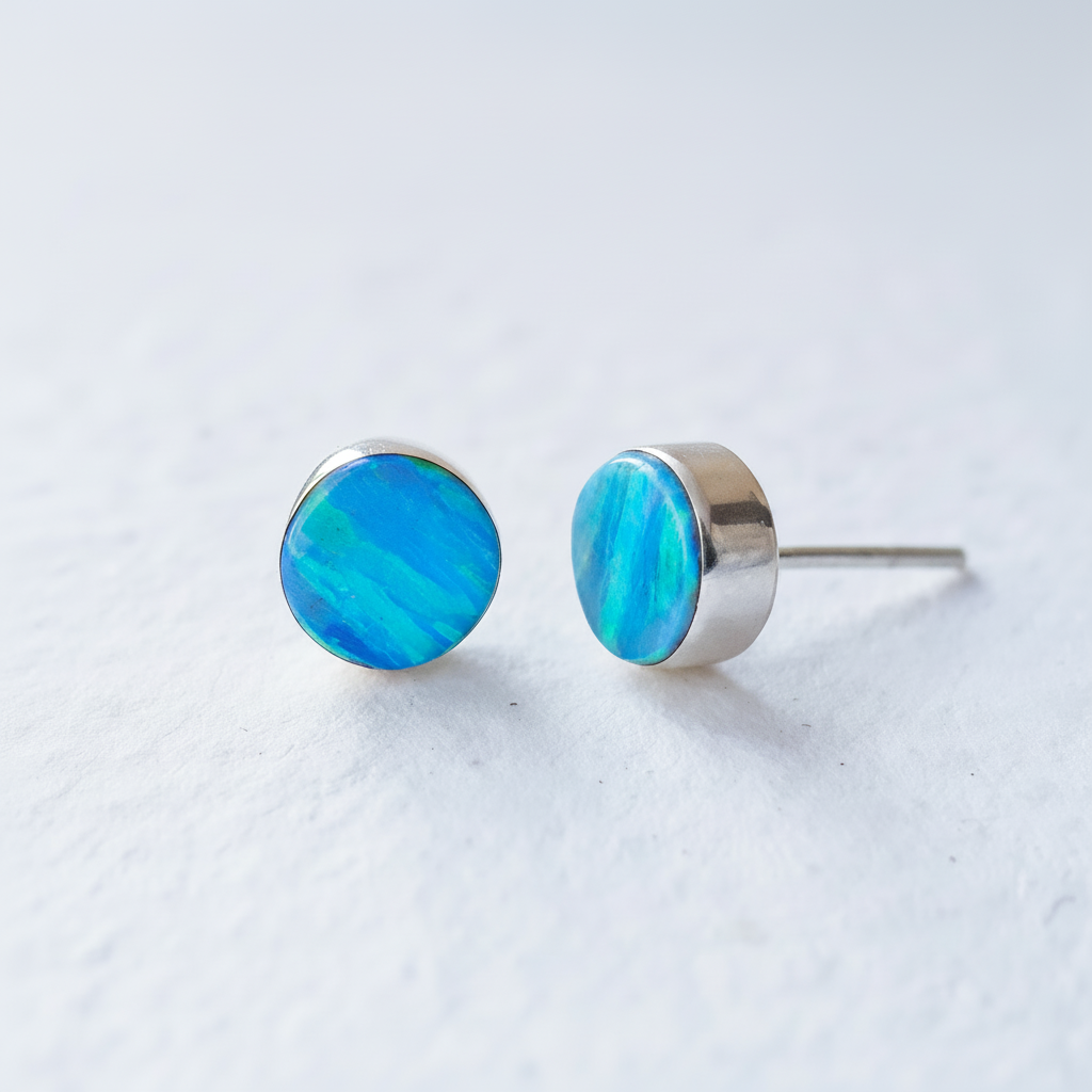 Flinder Turquoise Dotty Stud Earrings