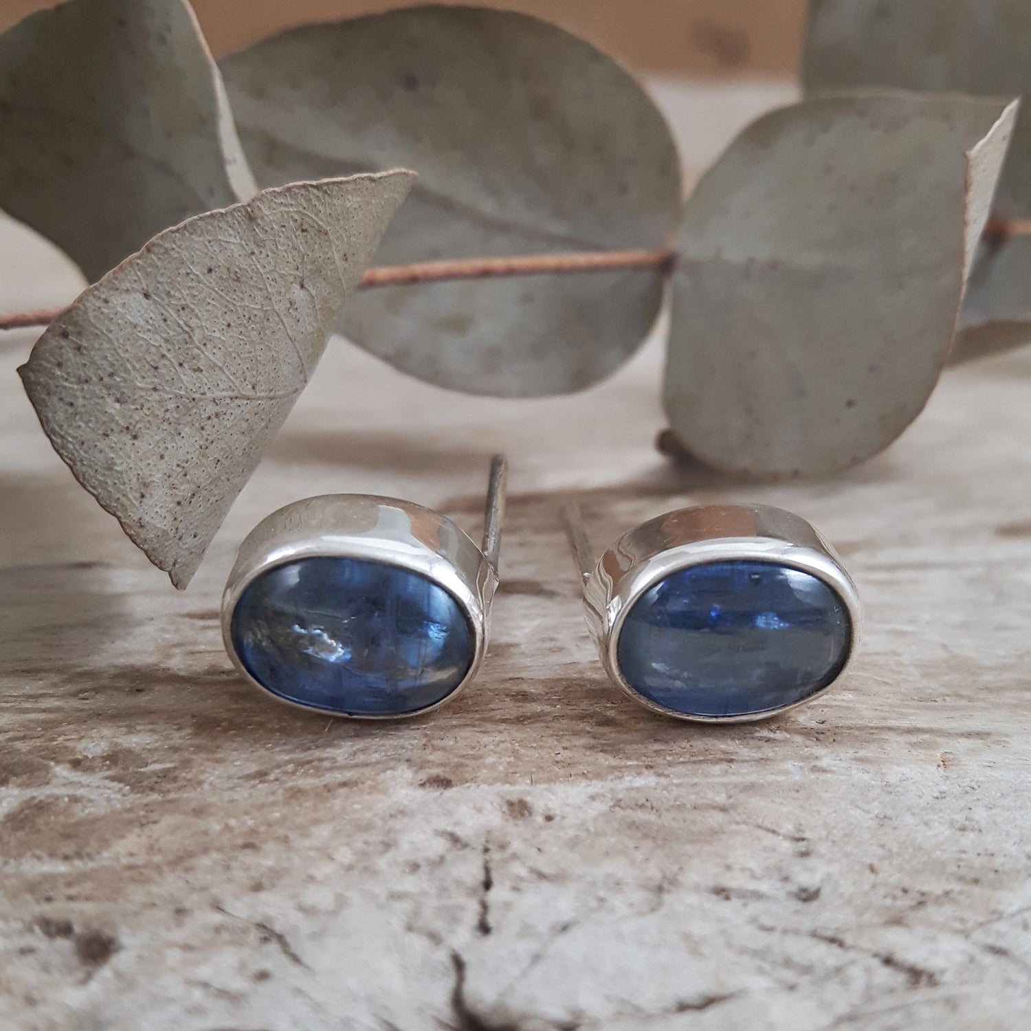 SAMPLE Alba Kyanite Oval Stud Earrings