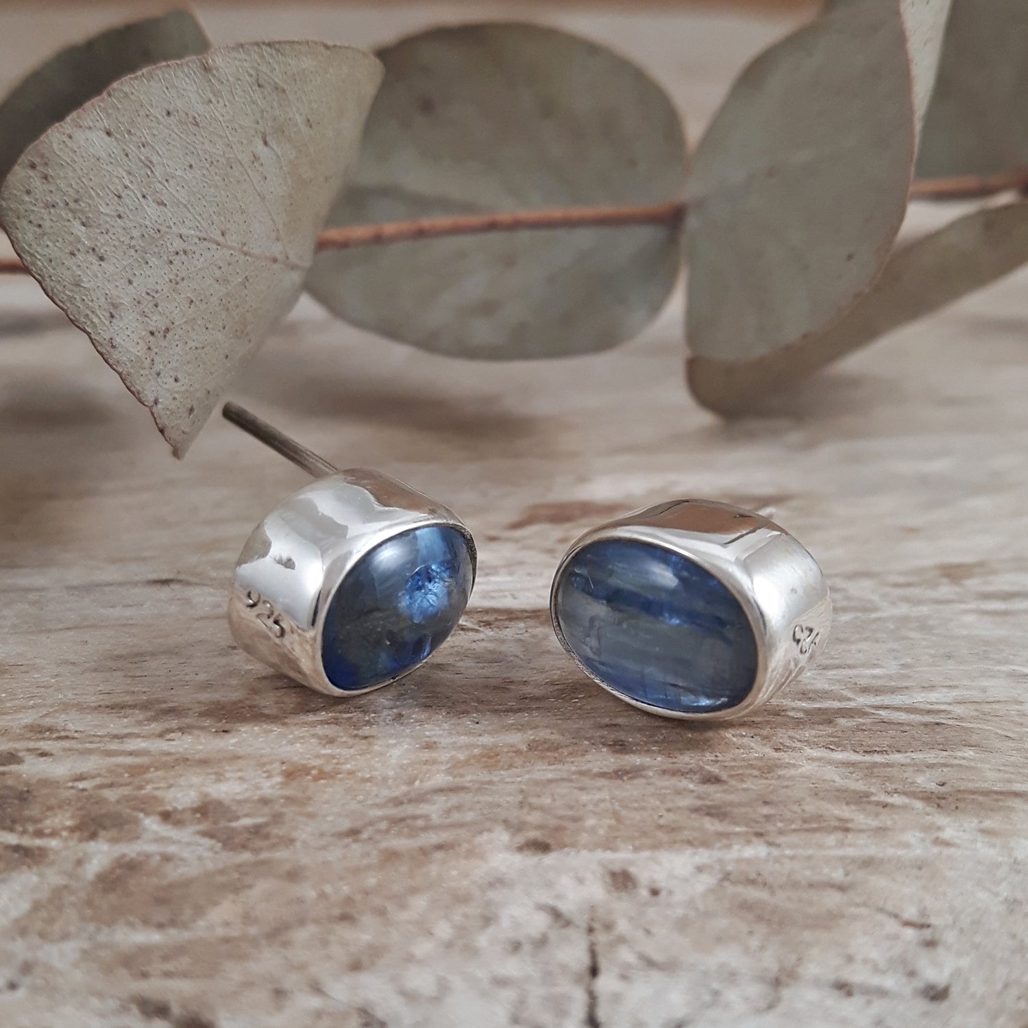 SAMPLE Alba Kyanite Oval Stud Earrings