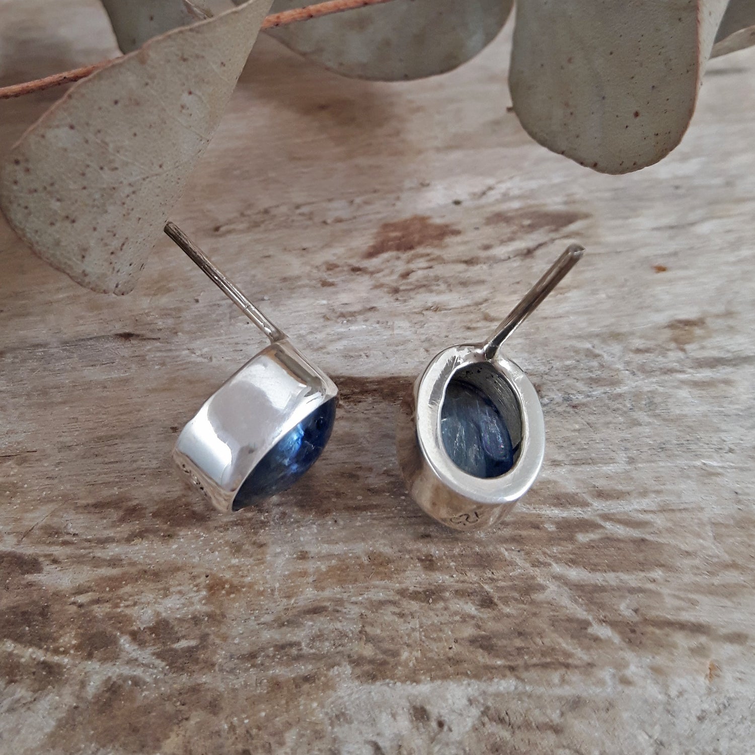 SAMPLE Alba Kyanite Oval Stud Earrings