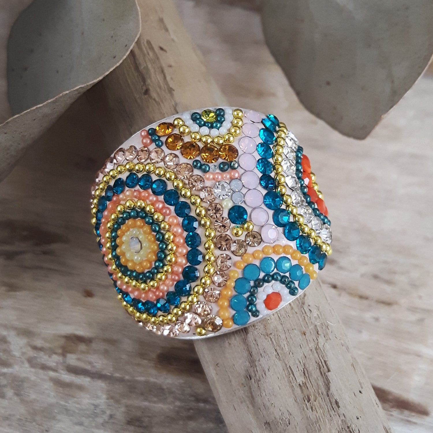 SAMPLE Allegra Carnival Dome Ring A Size P