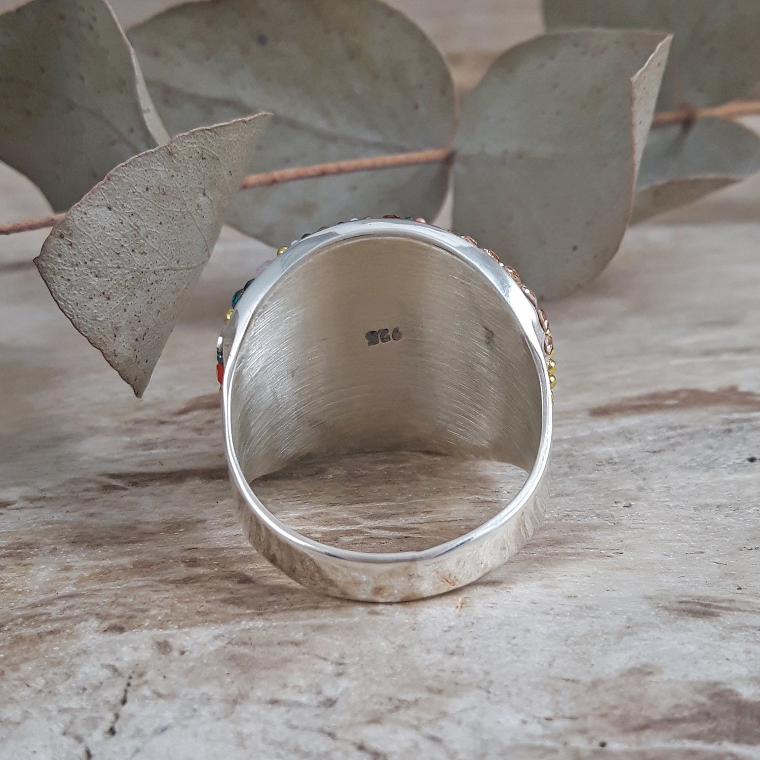 SAMPLE Allegra Carnival Dome Ring A Size P