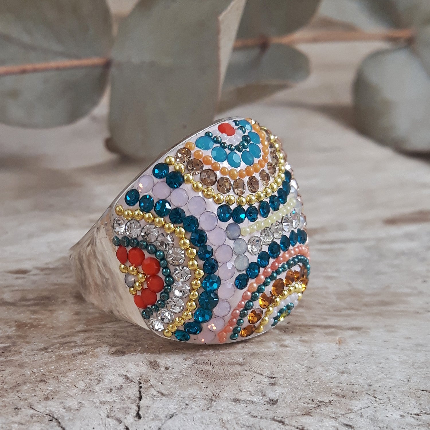 SAMPLE Allegra Carnival Dome Ring B Size O