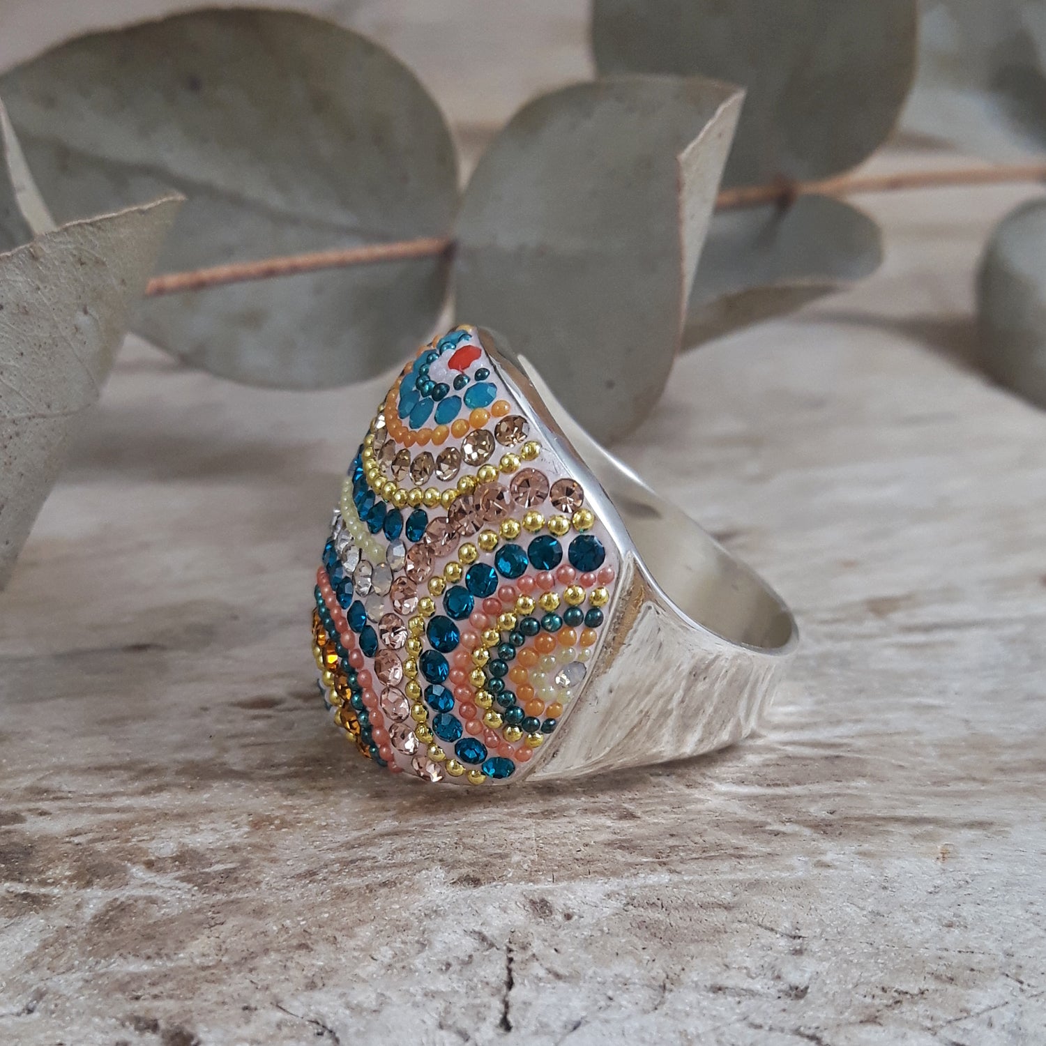 SAMPLE Allegra Carnival Dome Ring B Size O