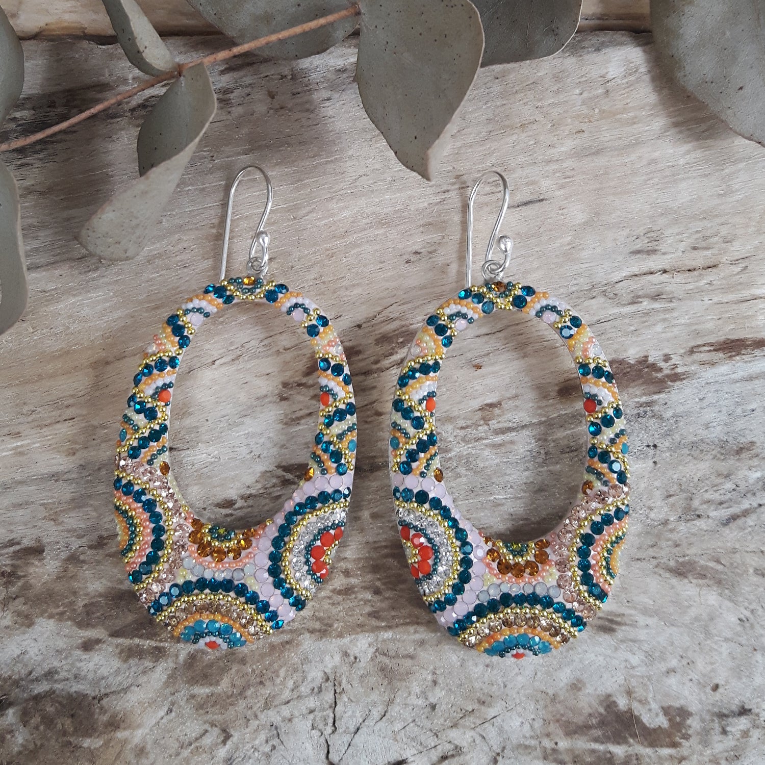 SAMPLE Allegra Carnival Hoop Earrings
