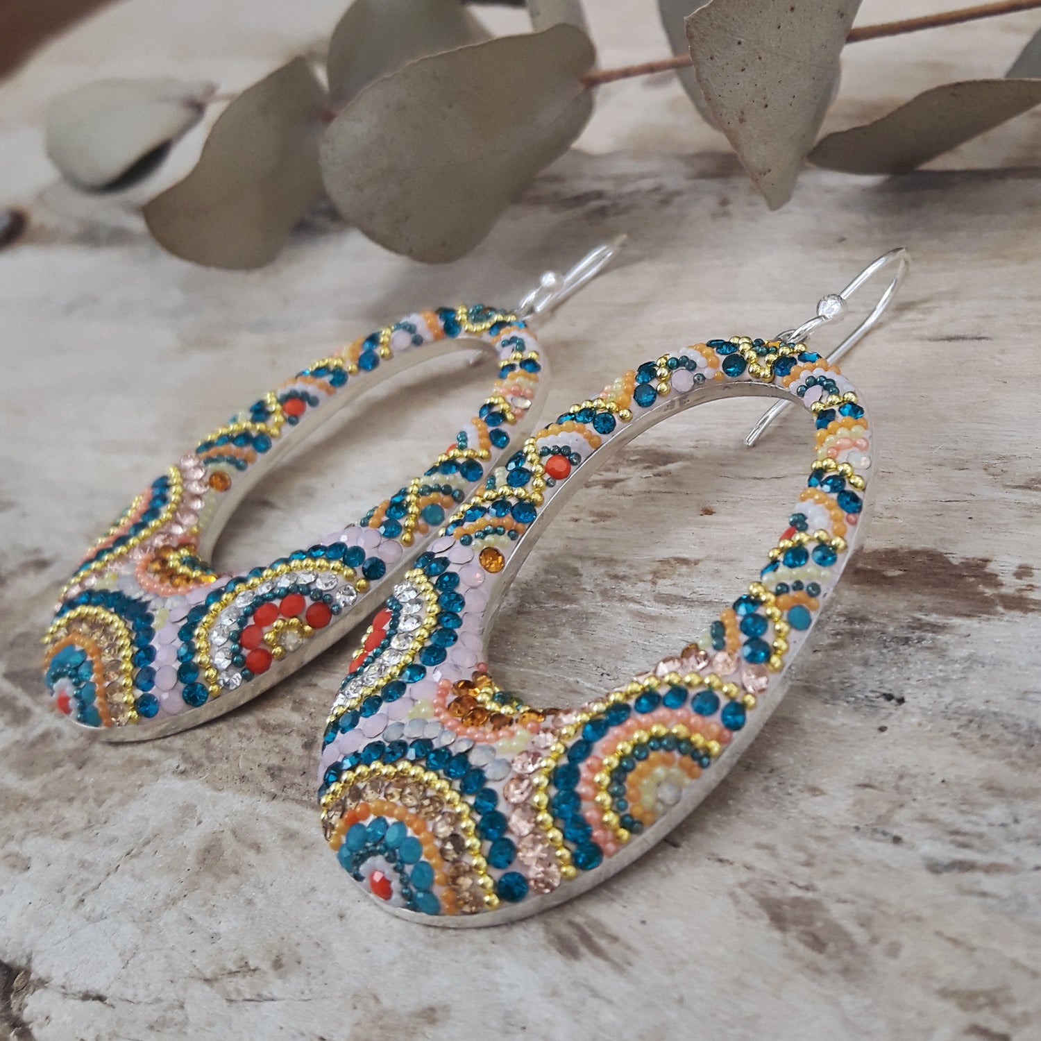 SAMPLE Allegra Carnival Hoop Earrings