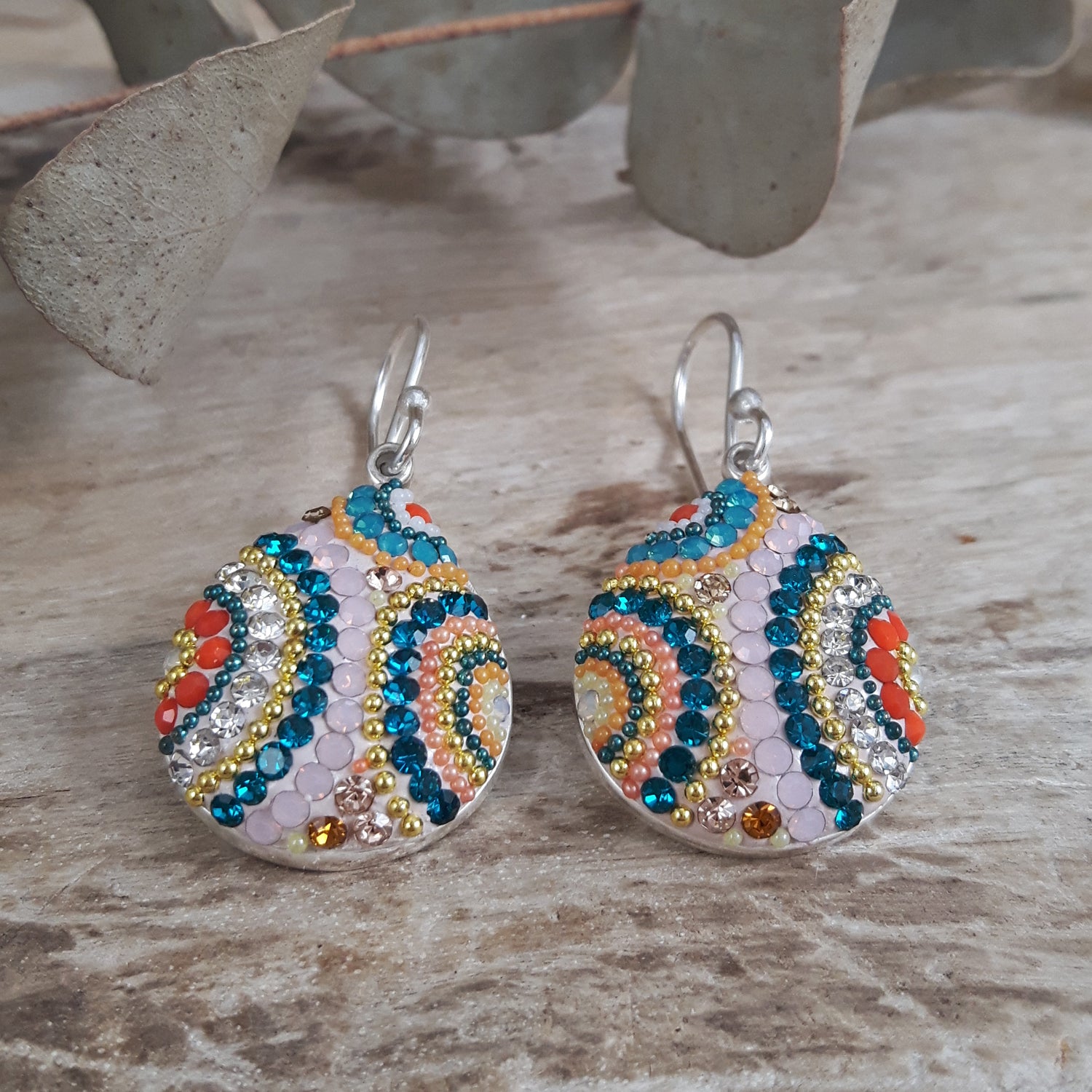 SAMPLE Allegra Carnival Teardrop Drop Earrings