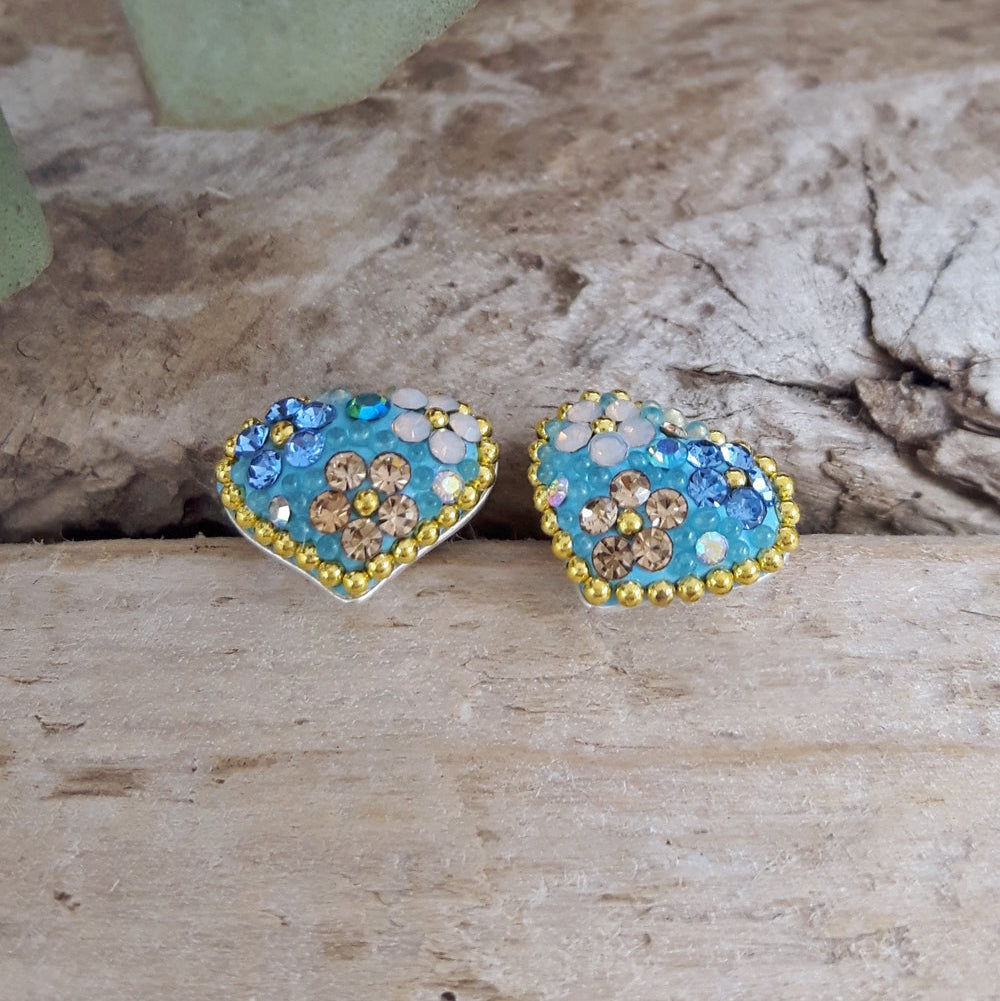 Allegra Heart Daisy Dream Studs