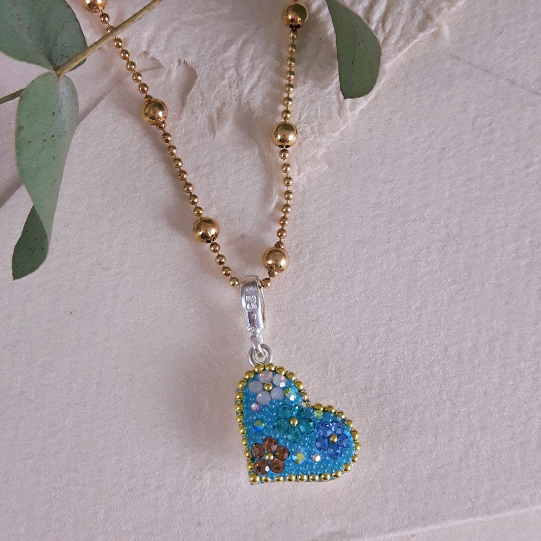 Allegra Daisy Dream Small Heart Pendant