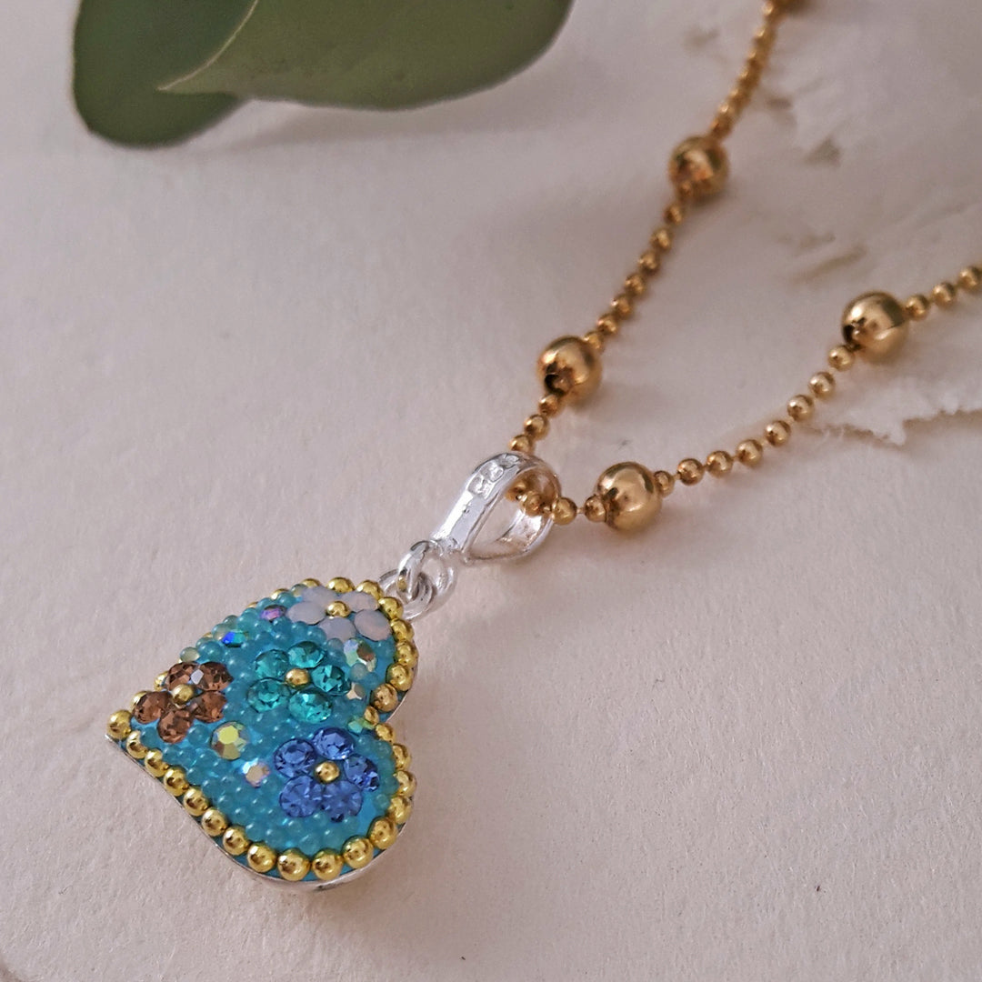 Allegra Daisy Dream Small Heart Pendant