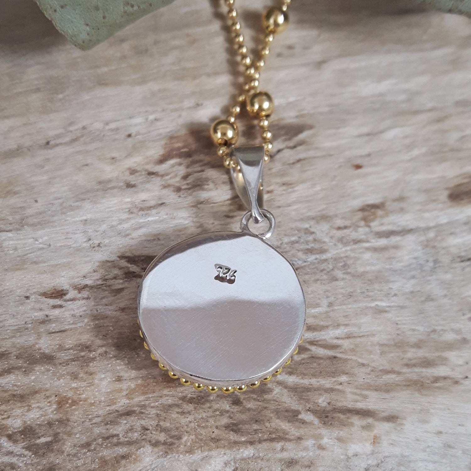 Allegra Coin Bloom Turquoise Small Pendant