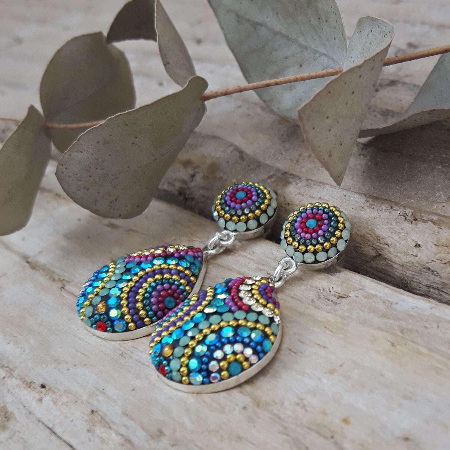 SAMPLE Allegra Fiesta Double Drop Stud Earrings